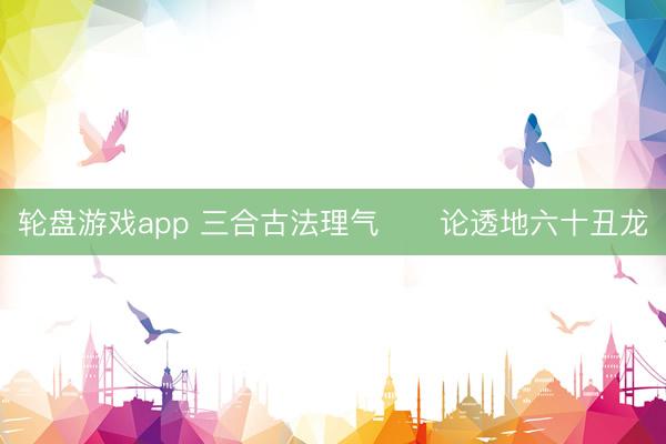 轮盘游戏app 三合古法理气      论透地六十丑龙